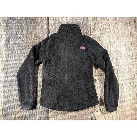 North Face Full Zip Osito Fleece Jacket Black Breast Cancer Awareness Women XS - Picture 7 of 10
